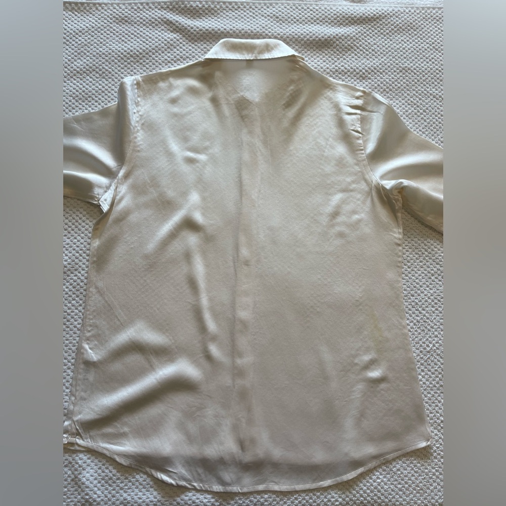 Lily Silk Basic Concealed Placket Women Silk Shirt - Picture 8 of 10